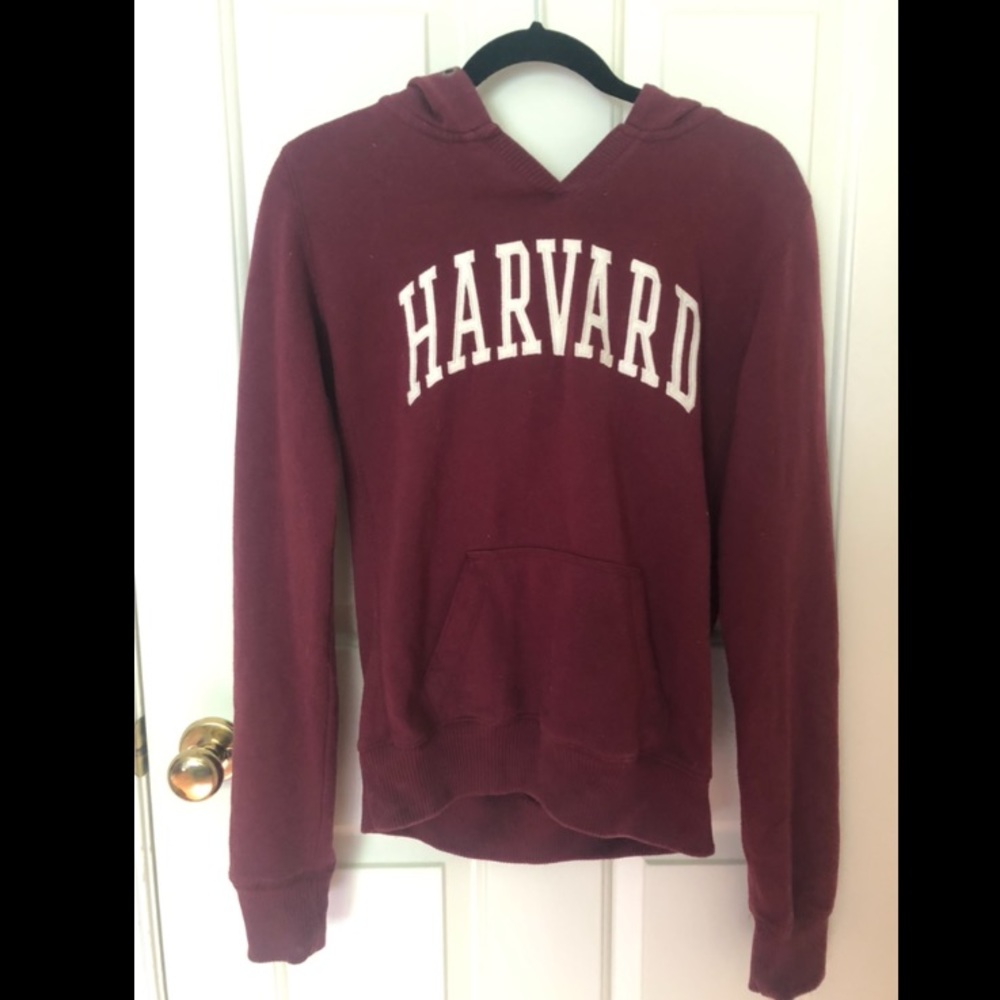 League Collegiate Outfitters Harvard Hoodie Sweatshirt Size M